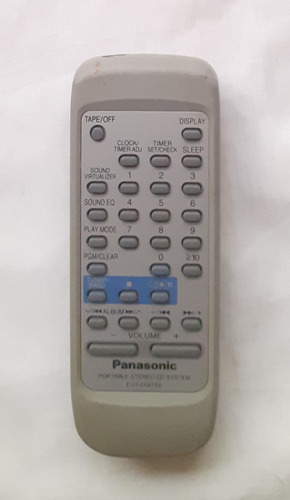 Control Remoto Panasonic Eur648280 Original Equipo Sonido