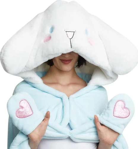 Bata Dormir Capucha Afelpada Hello Kitty Cinnamoroll 1161869