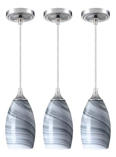 Doraimi Lighting 3 Lampara Colgante Ajustabl Isla Cocina Bar