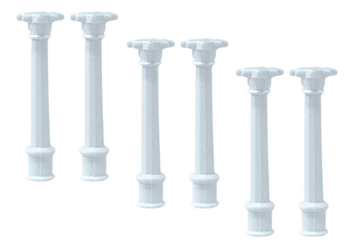 6x Mini Columnas Romanas Modelo Estatuas Griegas 3,5 Cm