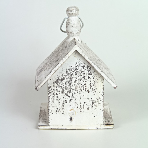 Casa Para Pássaros Madeira Rústica Vintage 25x17x17cm Jardim
