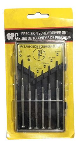 Set 6 Mini Desarmadores Precisión Herramienta Básica Taller