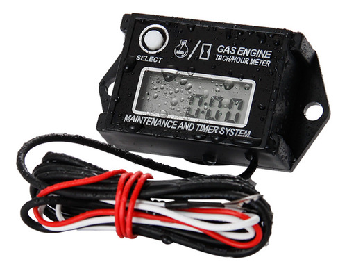 Tacómetro Digital Lcd Gas Reset Rpm 2/4t Motocicletas