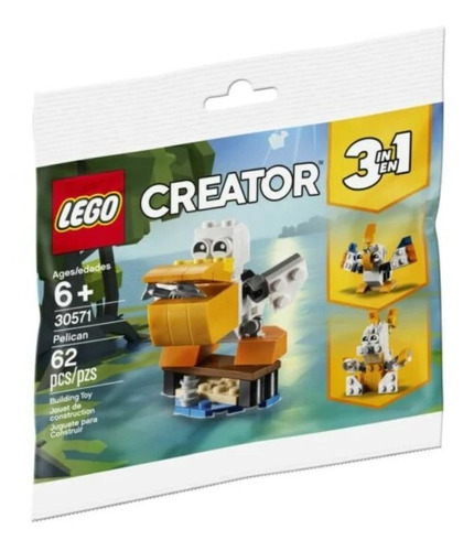 Lego Bolsa Pelicano Creator 3 En 1 30571 Oferta Envió Ya
