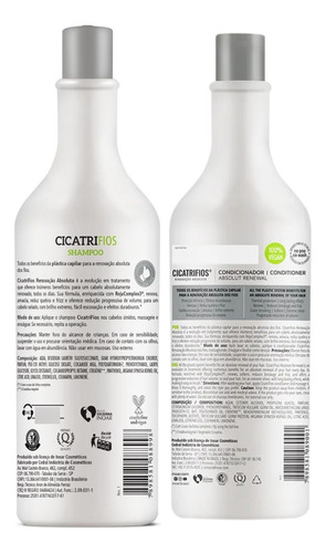Kit Inoar Cicatrifios Shampoo 1l + Condicionador 1l