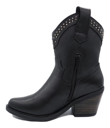 Botas Texanas Mujer Cuero Vacuno Savage Cierre Taco Gz90