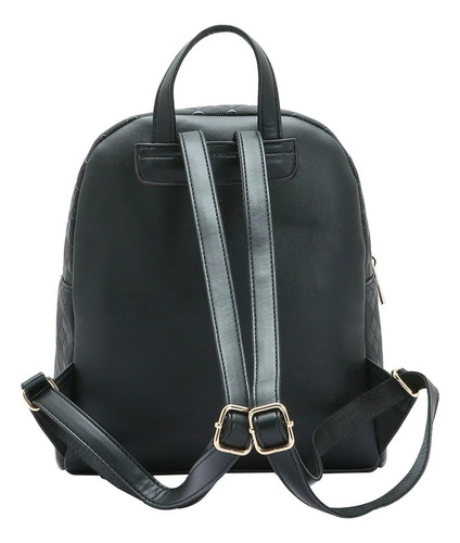 Mochila Chenson Feminina Textura Chic Média Casual 8484395 Cor Preto Desenho Do Tecido Lisa