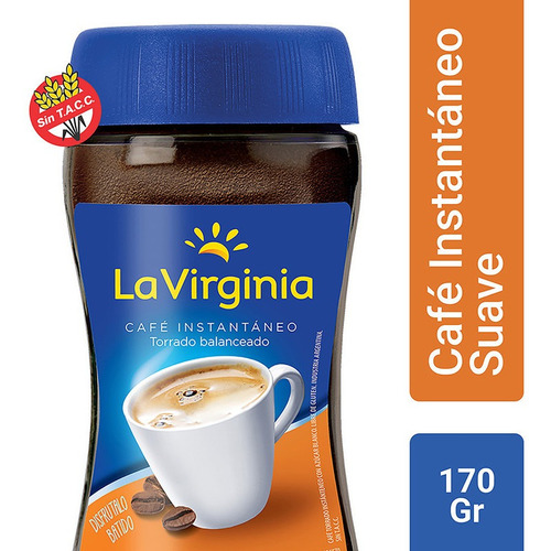 La Virginia Cafe Instantaneo Sueave Torrado Sin Tacc 170 Gr