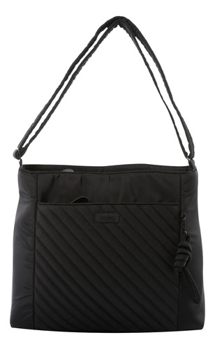 Totto Bolsa De Dama - Mujer Crossbody Tote Con Porta Laptop Negro (black)