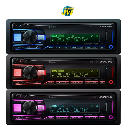 Autoestereo Alpine 3 Pre Out Usb/bt Mp3 Ute-73bt