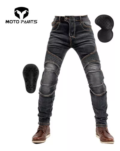 Kevlar-pantalones de Motocross para hombre, vaqueros para Moto