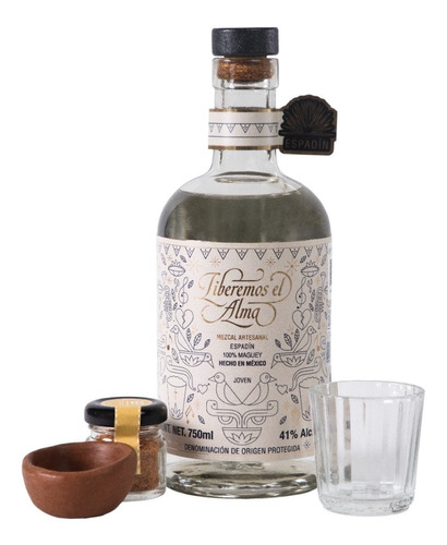 Kit Mezcal Artesanal Liberemos El Alma 100% Agave 750ml Oax