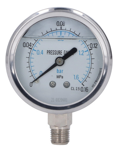 Manómetro De Acero Inoxidable Radial A Prueba De Golpes Al V