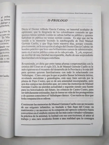 Manuel Germán Cuello Gutiérrez: Mis Recuerdos / Jaime Brugés (Usado)