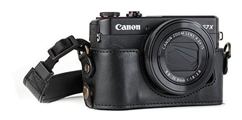 Megagear Canon Powershot G7 X Mark Ii Cámara Del Cuero De La