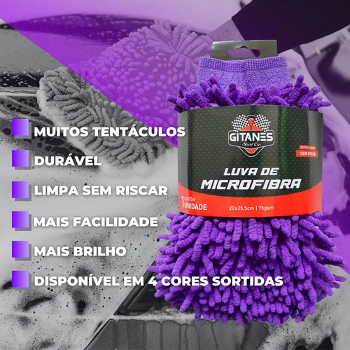 Guante De Microfibra Automotriz Gypsy Tentacles De Primera C
