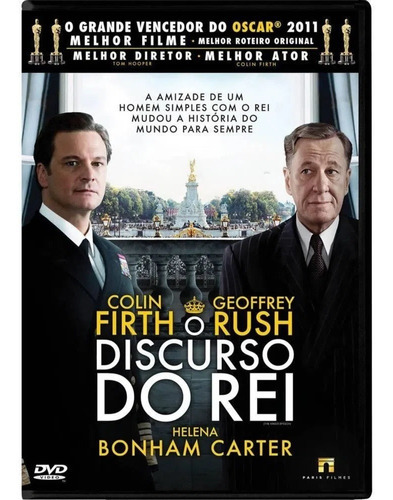 Dvd O Discurso Do Rei - Paris Filmes