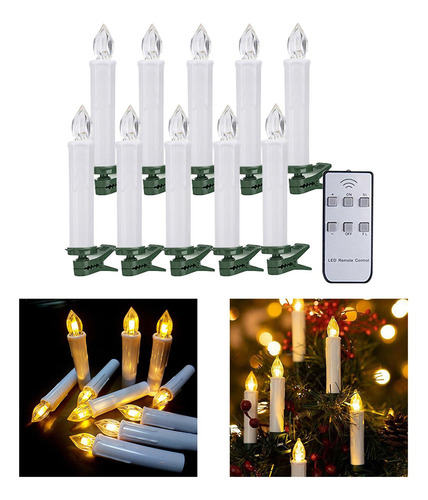 Velas De Luz De Vela De 10 Piezas For Decoración De Fiesta
