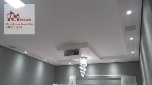 Imagem 3 de 30 de Magnífico Sobrado Alto Padrão 4 Dorms, 200 M² Por R$ 875.000 - Vila Alzira - Santo André/sp - So0606