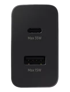 Cargador Samsung 35w Duo Fast Charger S21 S22 Note10 A53 Etc