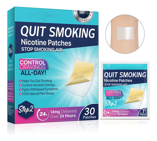 Parches De Nicotina Para Dejar De Fumar 14mg Paso 2 (30uds)
