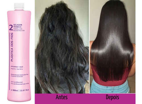 2 Progressiva Plastica Dos Fios E Btox Alisa Cabelos Afro