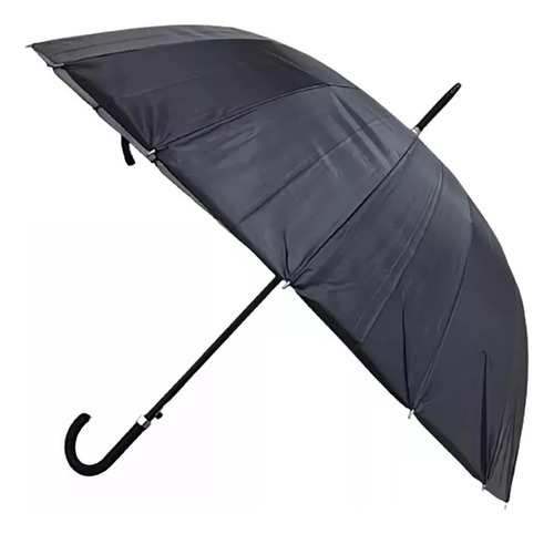 Pack X2 Paraguas Lluvia Grande Ejecutivo Marinshop Paraguas Proteccion Uv Quitasol Ejecutivo 16 Varillas Negro 90cm Diametro 110cm