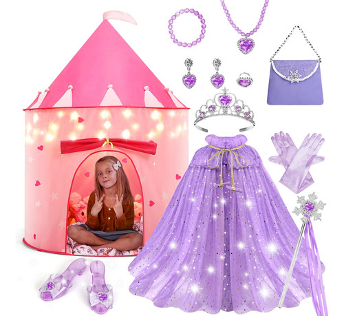Tienda Campaña Castillo Princesa Niñas Capa Navidad