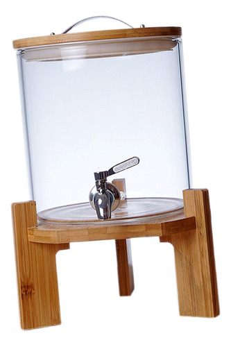 Dispensador De Barril De Bebidas De Vidrio, Jarra De 5l