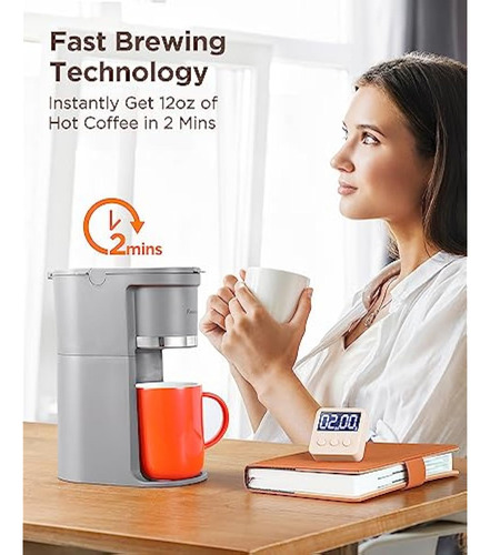 Famiworths Mini Cafetera De Una Sola Porción,
