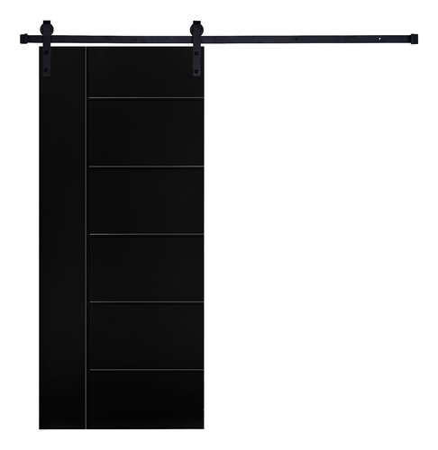 Moderno Diseño Melrose Mdf Panel Negro Pintado Puerta Kit 32