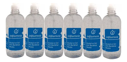 6 Desinfectante En Gel Alcohol X 500 Ml