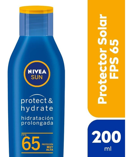 Protector Solar Nivea Sun Protect & Hydrate Fps 65 - 200ml