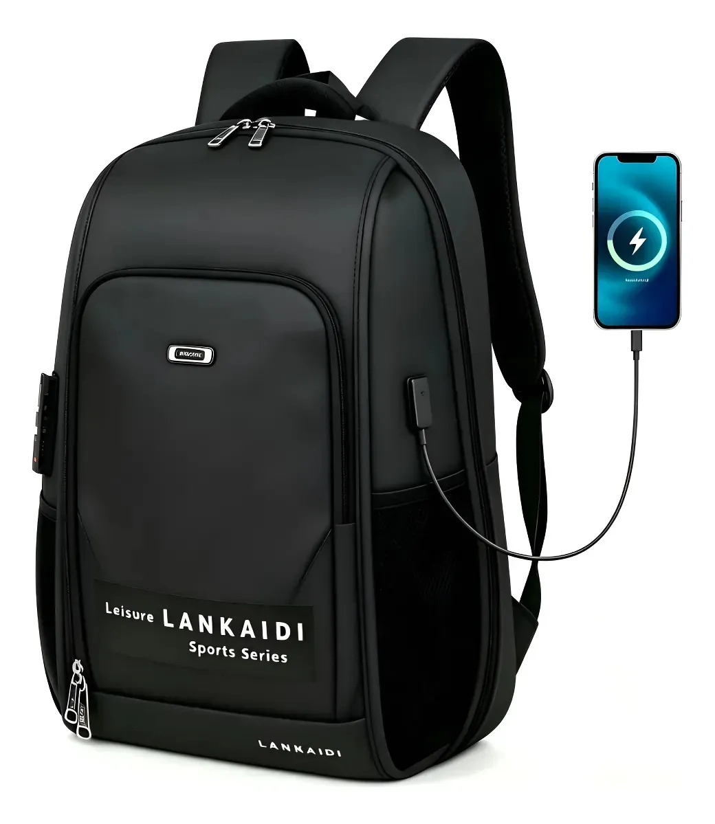 Mochila Viagem Executiva Grande Notebook Masculina Feminina M08410-4
