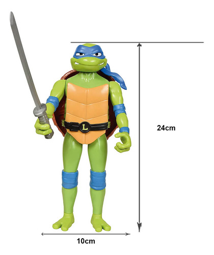 Boneco Leonardo Tartarugas Ninja Xl Sunny 24cm