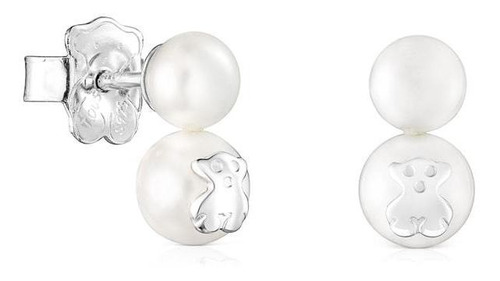 Aros Icon Pearl De Plata Y Perla Tous