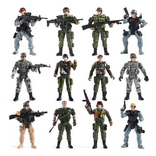 Juego De Figuras De Acción De Soldados De Juguete Del Ejé