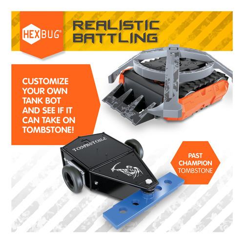 Juego De Mesa Battlebots Arena Hexbug Max Con Mando A Distan