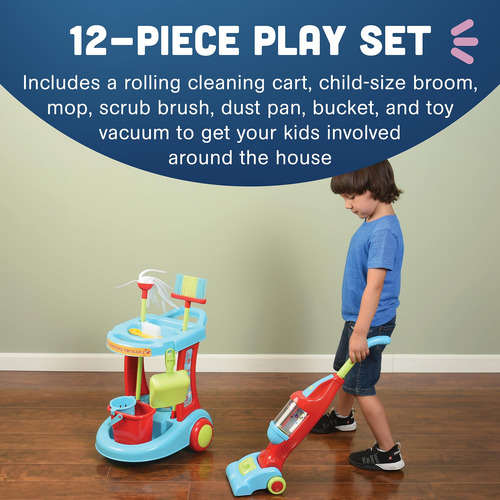 Constructive Playthings Pgl-80 Carrito De Limpieza/12 Unida.