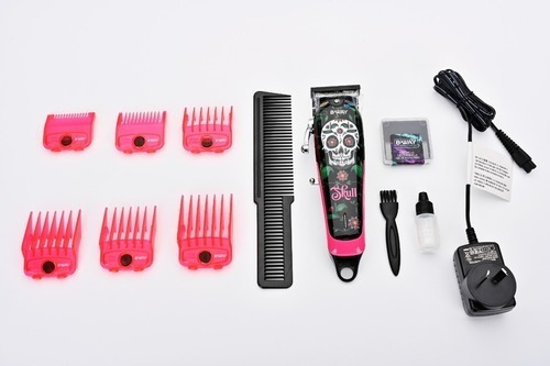 Imagen 7 de 10 de Maquina De Cortar Pelo B-way Skull + Kit Accesorios