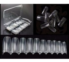 Tips Reta, Sorriso Ou Curvatura C Unha Transparente 500 Unid