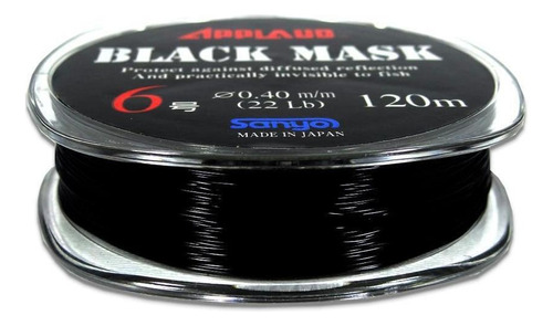 Linha Monofilamento Applaud Black Mask Preta 120m