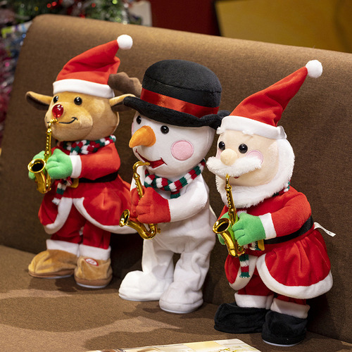 Decoración De Fiesta De Adorno Navideño De Muñeca Eléctrica