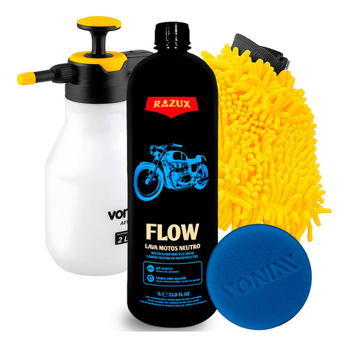 Shampoo Neutro Para Motos Lavagem Completa Razux + Snow Foam