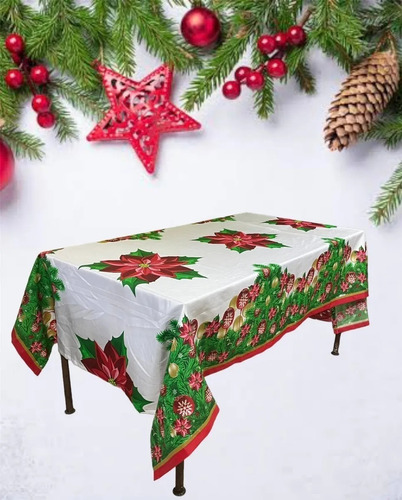 Mantel Para Navidad Rectangular 3m X Noche Buena | Meses sin intereses Mantel Para Navidad Rectangular 3m X Noche Buena | Meses sin intereses