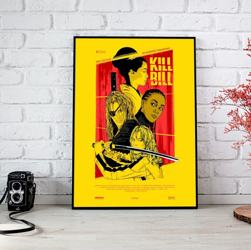 Vinilo Decorativo 30x45cm Poster Kill Bill Tarantino Cine 10