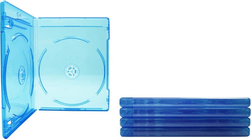  5  Empty Standard Doble Azul Cajas / Casos De Repuesto Para