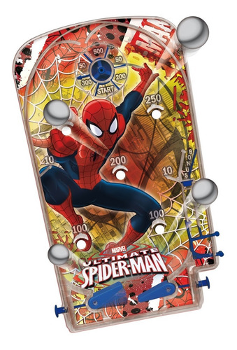 Juego Flipper Pinball Spiderman Ditoys Marvel 