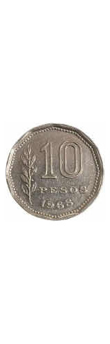 Moneda De 10 Pesos Argentinos, Año 1968. (Usado)