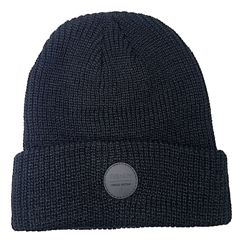 Gorro De Lana Trendy Mujer Liso Invierno 13671 Negro